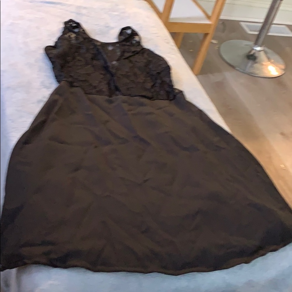 Black mini dress